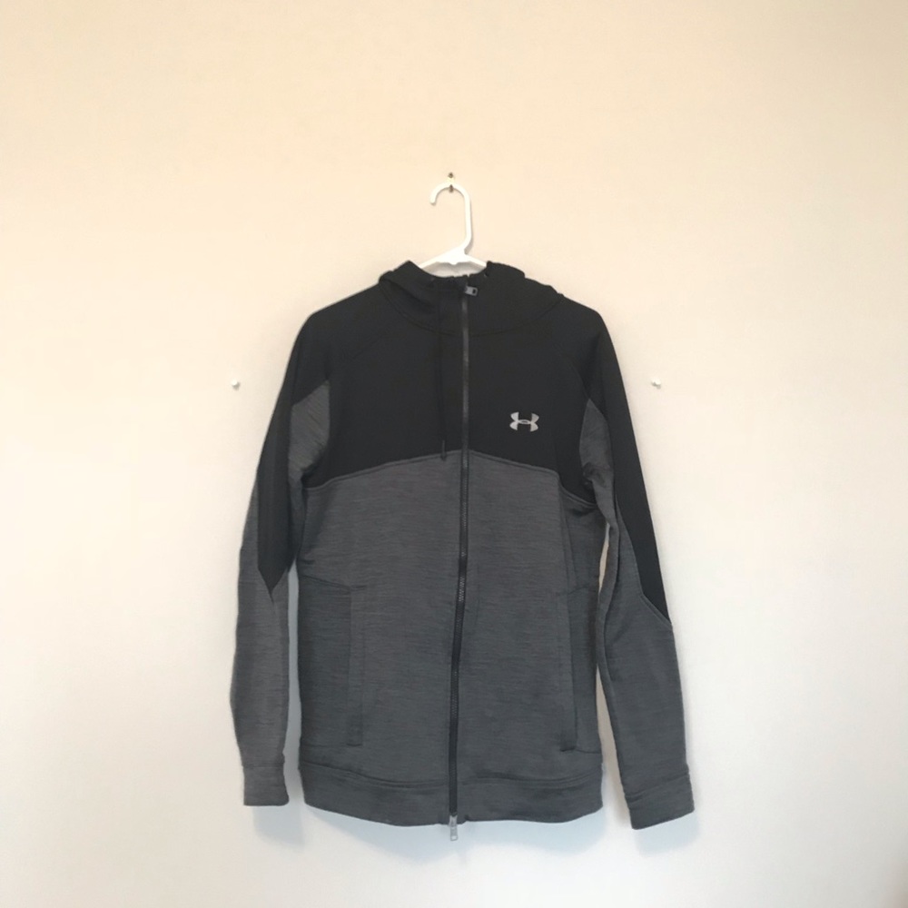 Under armor zip up jacket hooded